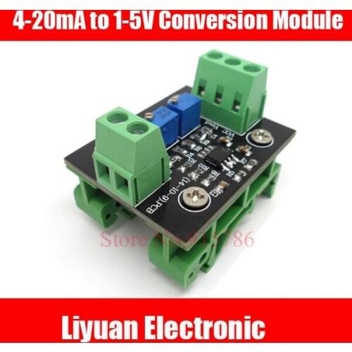 2pcs Current to Voltage Sensor Conversion module 4-20mA to 1-5V Output Transmitter Module 24V