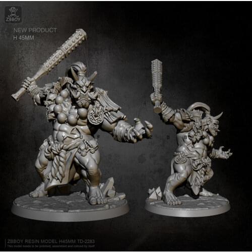 45mm Resin Model Kits Iron Rod Devil TD-2283