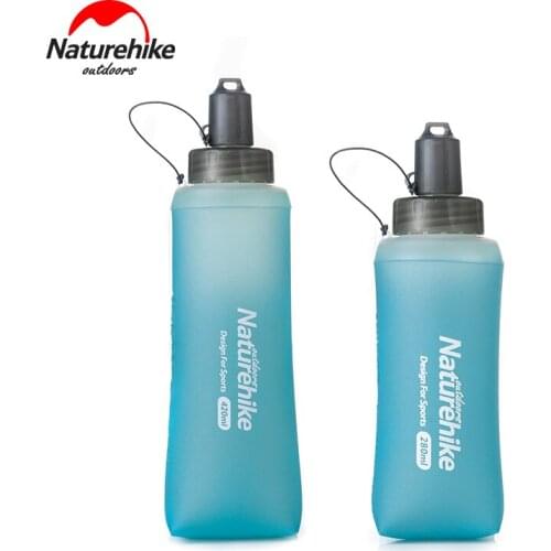 Naturehike 420ml Soft Flask Folding Collapsible Water Bottle TPU Free for Running Hydration Pack Waist Bag Vest