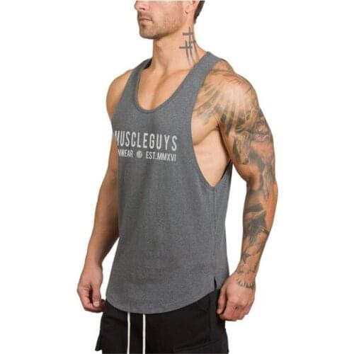 2021 New Mens Tank Top Gyms Workout Fitness Bodybuilding Sleeveless Shirt Male Cotton Clothing Casual Singlet Vest Undershirt