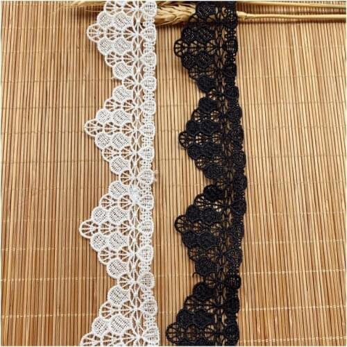 New Water Soluble Polyester Light Small Shell Embroidery Lace Wedding Dress Lolita Cuff Handmade DIY Embroidery