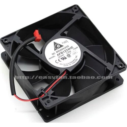 Detla Electronics AFB1224HE T9UR DC 24V 0.36A 120x120x28mm Server Cooling Fan