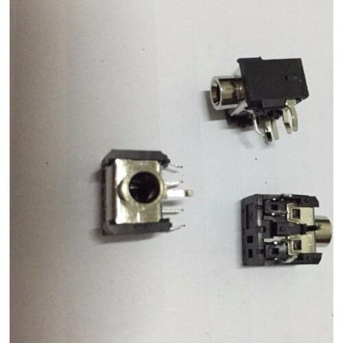 Original new 100% 3.5 headphone socket dual sound 5pin audio socket DIP horizontal pure copper SE-319 (SWITCH)