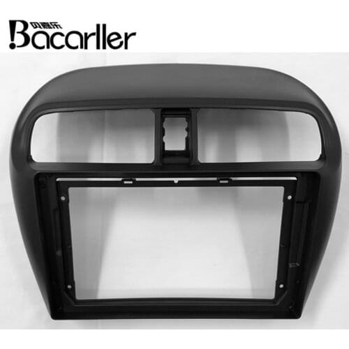 9 inch Car Radio Fascia for Mitsubishi Mirage 2012 Special Dash Trim Kit Frame Panel Head Unit Car Refitting