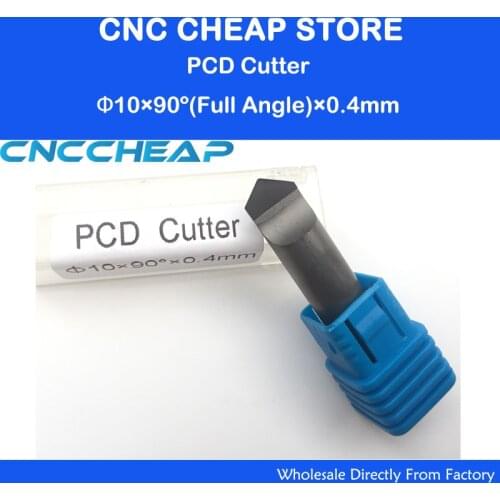 PCD Stone Engraving tools, Marble/Granite Engraving bits, Diamond granit, hard jade End mills,PCD end mills 10MM*90Deg*0.4mm