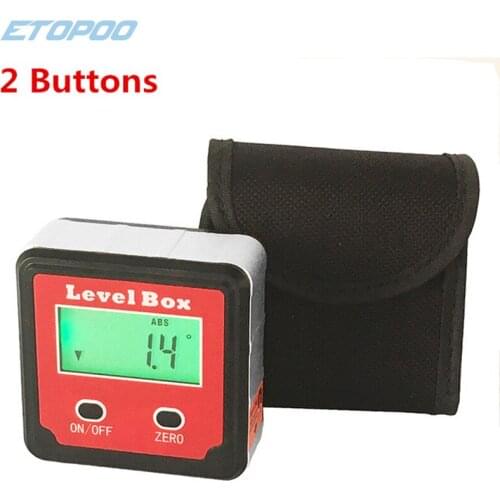 1pc Precision digital protractor inclinometer Level box digital angle finder Bevel Box with magnet base