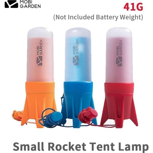 MOBI GARDEN Outdoor LED Camp Lamp Portable Ultralight 41g Tent Lamp 4-15H Lighting Time Flashlight Hang Lamp Outdoor Equipment