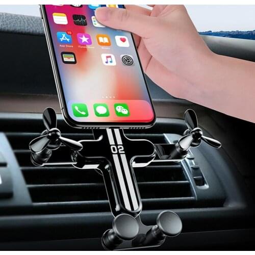Mini Universal 360 Degrees Rotating Car Air Outlet Car Phone Holder Stand Car Navigation Bracket for iPhone Xiaomi Redmi Huawei