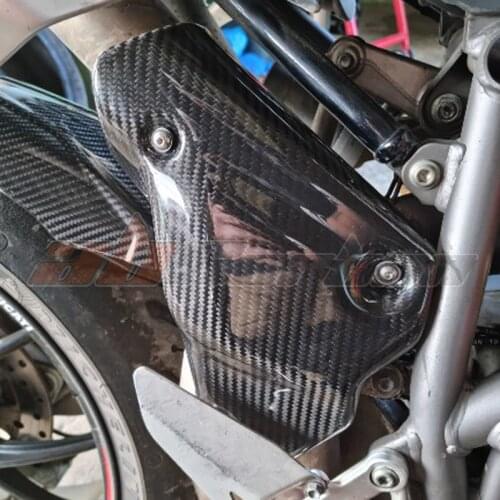Exhaust Heat Cover For Ducati 848 1098 1198 Full Carbon Fiber 100% Twill