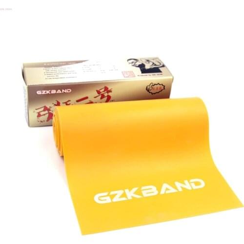 High Quality 200 *15cm GZK Flat Rubber Band Black Green Yellow Color Used For DIY Slingshot Hunting Catapult Shooting