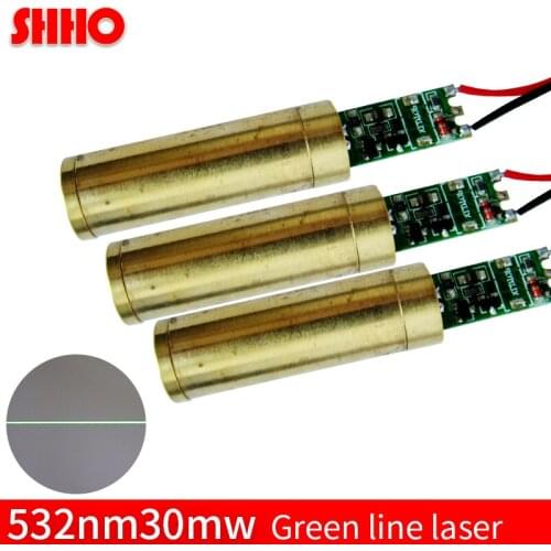 High stable 532nm 30mw green line laser module industrial grade green laser positioning laser marking vehicular laser launcher