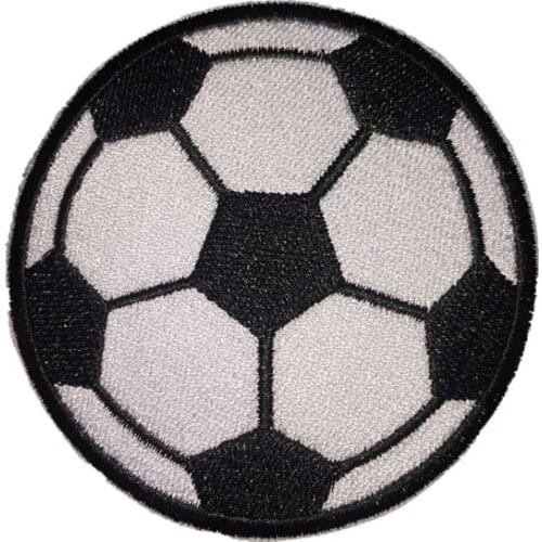 Factory Custom Embroidery patch Football Soccer Embroidered Sew On Iron On Patches Badge Fabric Craft Transfer Costume Clothes