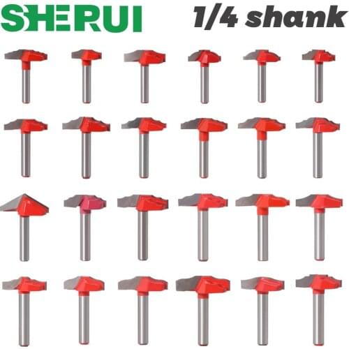 1pc 1/4"shank Woodworking Door Frame Lace Knife Door Engraving Profiled Lace Cabinet Engraving Knife Imported Milling Cutter