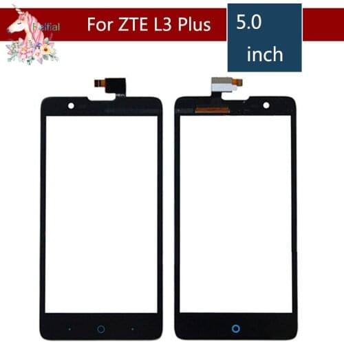 10pcs/lot 5.0" For ZTE Blade HN V993W L3 Plus LCD Touch Screen Digitizer Sensor Outer Glass Lens Panel Replacement