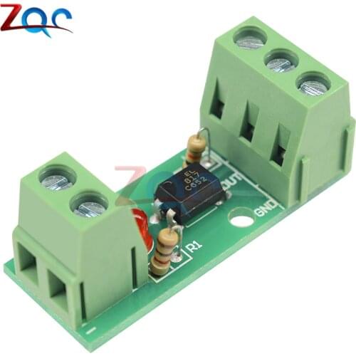12V 1 Channel Optocoupler Isolation Module Isolated Board Rail Holder PLC Processors 80KHz PC817 EL817 Drive Motor Inverter