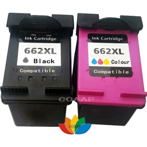 2x Compatible HP 662 XL Refilled Ink Cartridge for Deskjet 1015 1515 1018 1518 2645 3545 2648 2515 2548 3548 4518 2648 printe