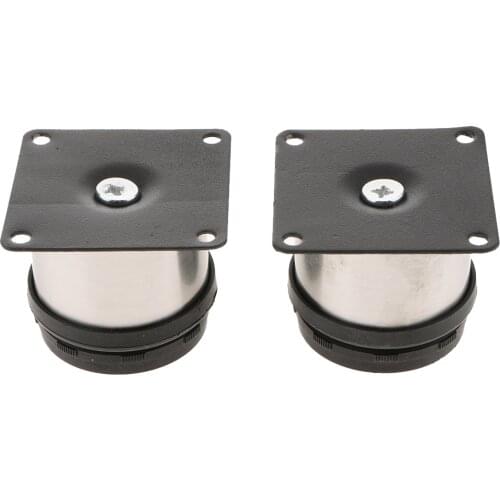 2Pcs Adjustable Sofa Standing Legs Stainless Steel Furniture Cabinet Feet