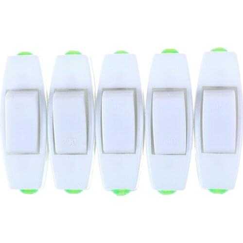 5PCS Rocker Switch AC 110V 220V 6A ON/OFF Table Lamp Switch