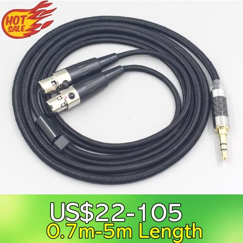 6.5mm XLR 4.4mm Super Soft Headphone Nylon OFC Cable For Audeze LCD-3 LCD-2 LCD-X LCD-XC LCD-4z LCD-MX4 LCD-GX Headset LN007556