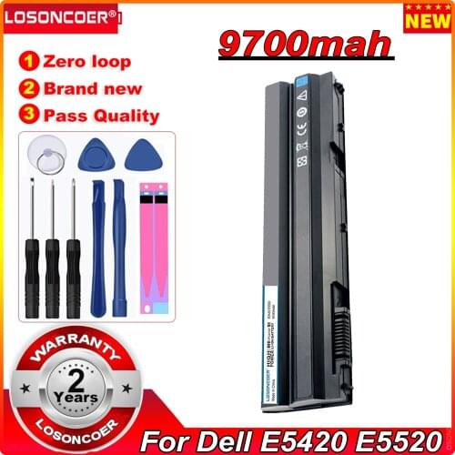 9700mAh For Dell Latitude E5420 E5520 E5530 E6430 E6520 7420 7520 7720 5420 5520 5720 E6440 For Inspiron 14R 15R Laptop Battery