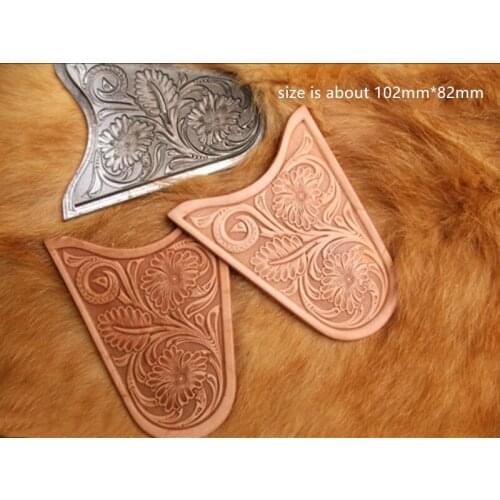 Tang dynasty flower design Hand-work design leather working tools carving punches stamp craft leather with leather carving tools