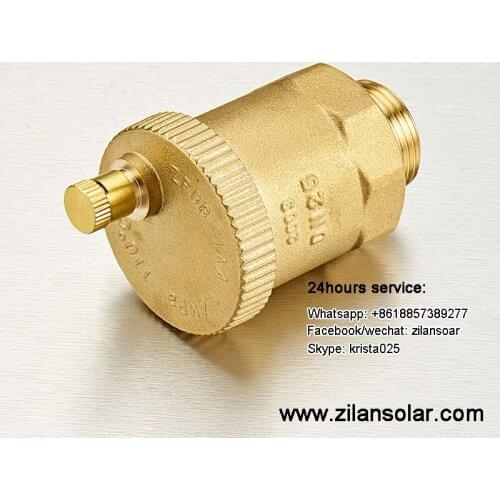 DN25 solar collector pipeline brass air vent