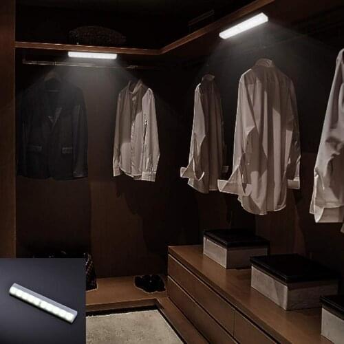 Motion Sensor Wireless LED Night Lights Bedroom Decor Light Detector Wall Decorative Lamp Staircase Closet Room Aisle Lighting