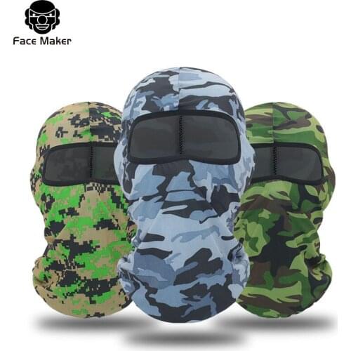 Four seasons camouflage printing sports hood sun protection riding mask motorcycle outdoor windproof CS Lycra mask
