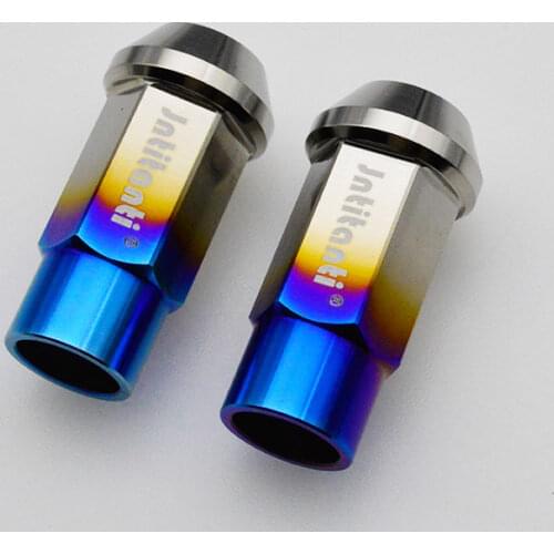 Gr5 titanium lug nut with open end for auto