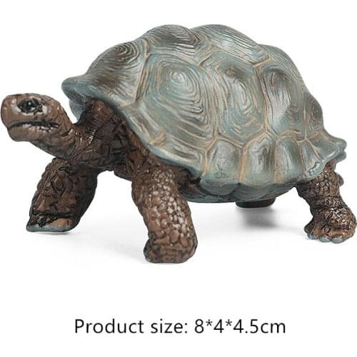 Simulation Giant Tortoise Animal Model Land Turtle Marine Life Action Figure Toy Educational Collection For Kids Xmas Gift