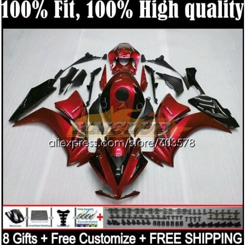 Injection For HONDA CBR 1000RR 1000 RR 2012 2013 2014 2015 2016 42CL.0 CBR1000RR CBR1000 RR 12 13 14 15 16 Fairing Wine red