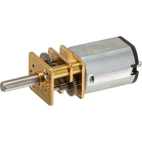 JA12-N20 Model DC 12V 100RPM Torque Gearbox Micro Gear Box Motor Silver+Gold