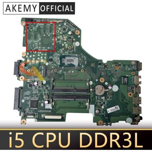NBMVH11001 For Acer Aspire E5-573 E5-573G Laptop Laptop Motherboard DA0ZRTMB6D0 With Intel i5 CPU DDR3L 100% Fully Tested