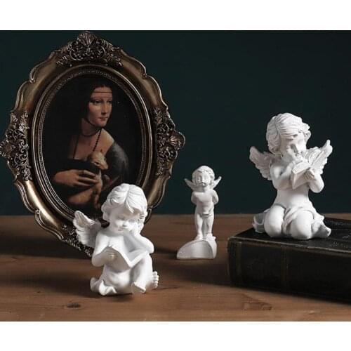 Statue Model Multi-use Handmade Resin Garden Excellent Workmanship Angel Statue Display for Yard Garden Decoration