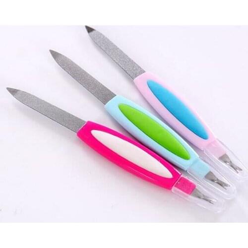 New 240Pcs 2 in 1 Nail Files Professional Stainless Steel Dual-use Cleaning Manicure Beauty Nail Art Tools Manicure tool