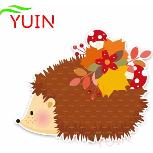 Personalized Car Sticker Beautiful Animal Hedgehog Decals Creativity PVC Decorative Motorcycle Parts Waterproof Decal 15*13cm