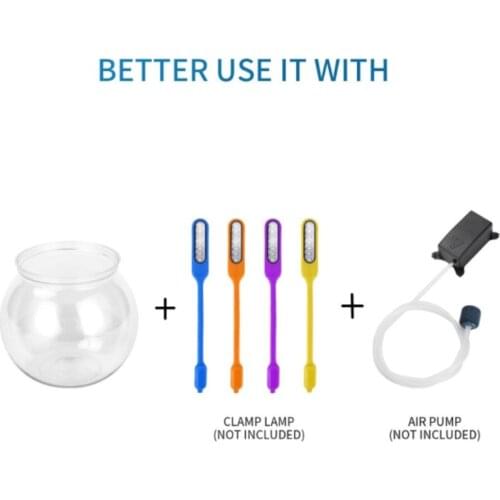 Plastic Bubble Fish Bowl Ivy Bowls Round Transparent Fish Tank Desktop Aquariums for Home Decor 2 Sizes Party Supplies