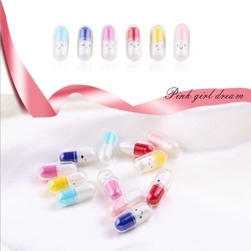 10pcs/lot Colorful Smiley Capsule Design Charms 3D Resin Pills Villain Pendants Floating DIY Earring Jewelry Accessories YZ455