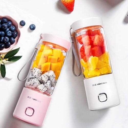 Portable Juicer Electric Fruit Juicer Rechargeable Fruit Squeezer Smoothie Blender Cordless Fruit Vegetable Extractor