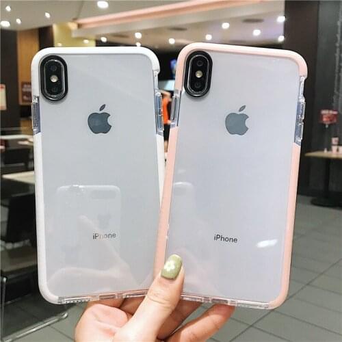 Shockproof Case bling glitter Soft TPU Phone Cases For iphone XS Max XR X 8 7 6 6S Plus Transparent Cover