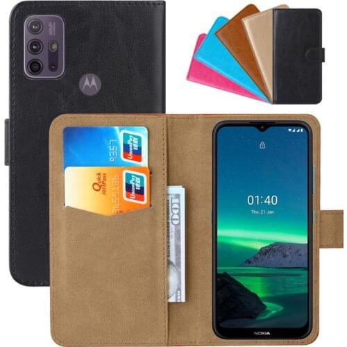 Luxury Wallet Case For Nokia 1.4 PU Leather Retro Flip Cover Magnetic Fashion Cases Strap