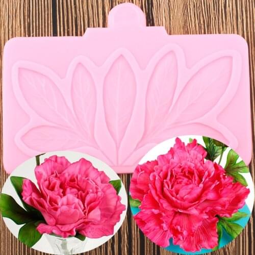 Leaf Silicone Mold Leaves Lace Fondant Mould DIY Party Cake Decorating Tools Polymer Clay Candy Chocolate Gumpaste Mould