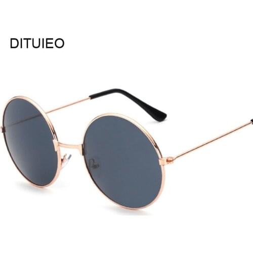 Retro Small Round Sunglasses Women Vintage Brand Shades Black Metal Sun Glasses For women Fashion Designer Lunette