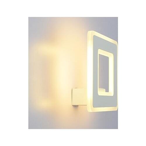 LED 12W Wall light Sconces LED Modern white/ warm white Metal Size 22*22*10cm 85-265v