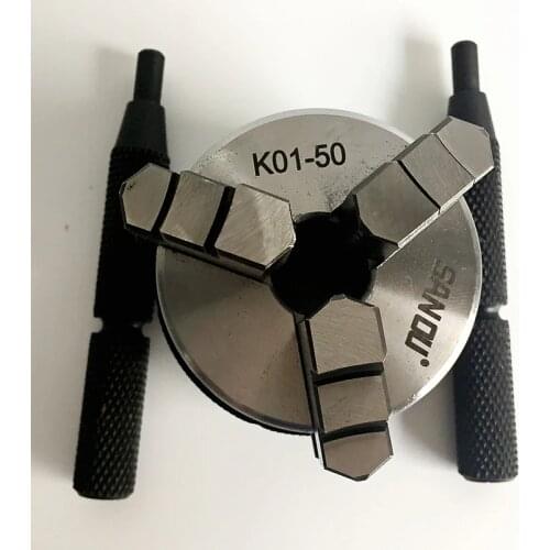 Wood Lathe Chuck 50mm K01-50 3 Jaw Self-Tightening Lathe Chuck 2'' For Wood Lathe