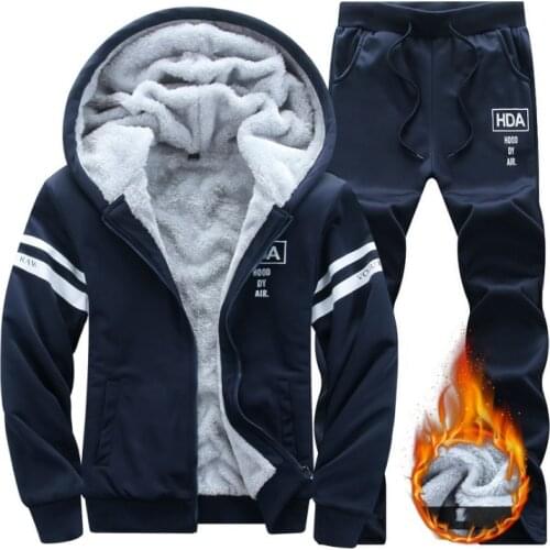 Sweatshirt Warm Suit Men Winter Sweatshirt Warm Suit Tracksuit for Women Long Sleeve Thicken Hooded Sweatshirts