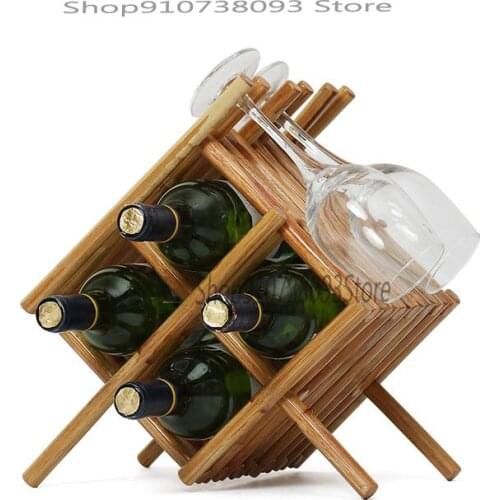 Wine Rack Decoration Wine Bottle Rack Household Solid Wood Wine Rack Creative Simple Living Room European Wine Rack