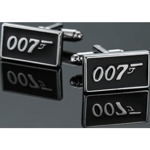 High quality 007 Cufflinks new fashion jewelry superhero Cufflinks mens business shirt suit badge pin gift