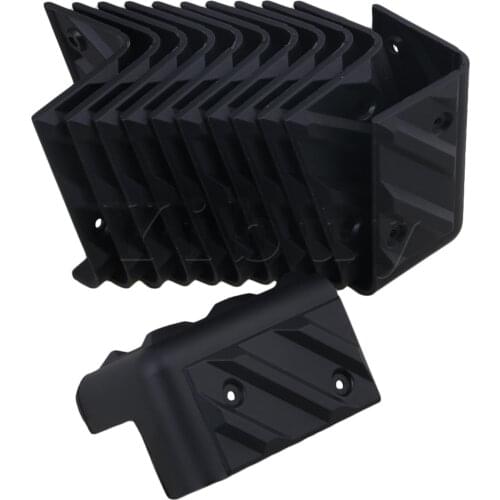 Yibuy 12 Pieces Plastic Corner Protector for Speaker Cabinet Guitar Amplifier Musical Instrument Accessories