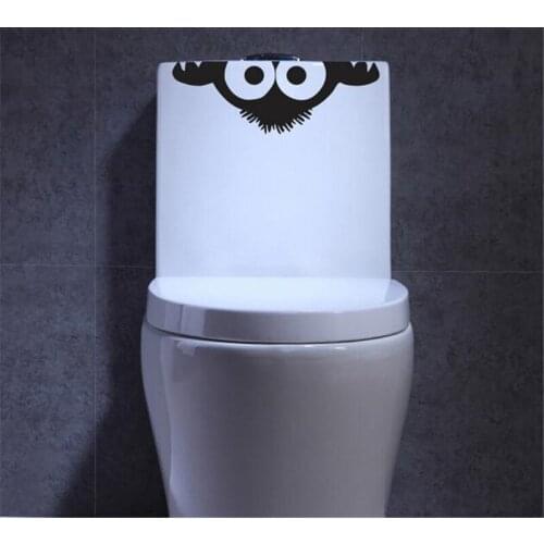 Funny Face toilet stickers bathroom decoration wall stickers decals door decor